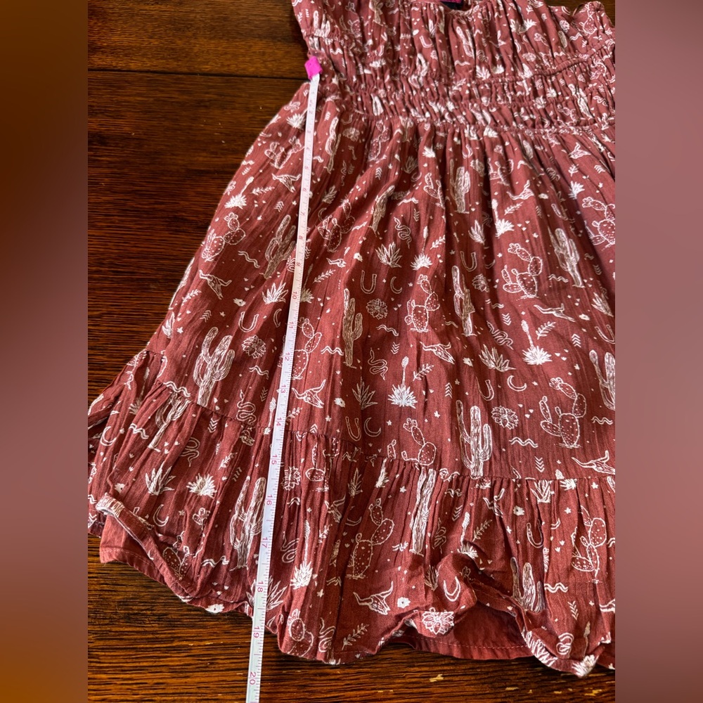 Rust Floral-Print Sundress - Picture 4 of 10